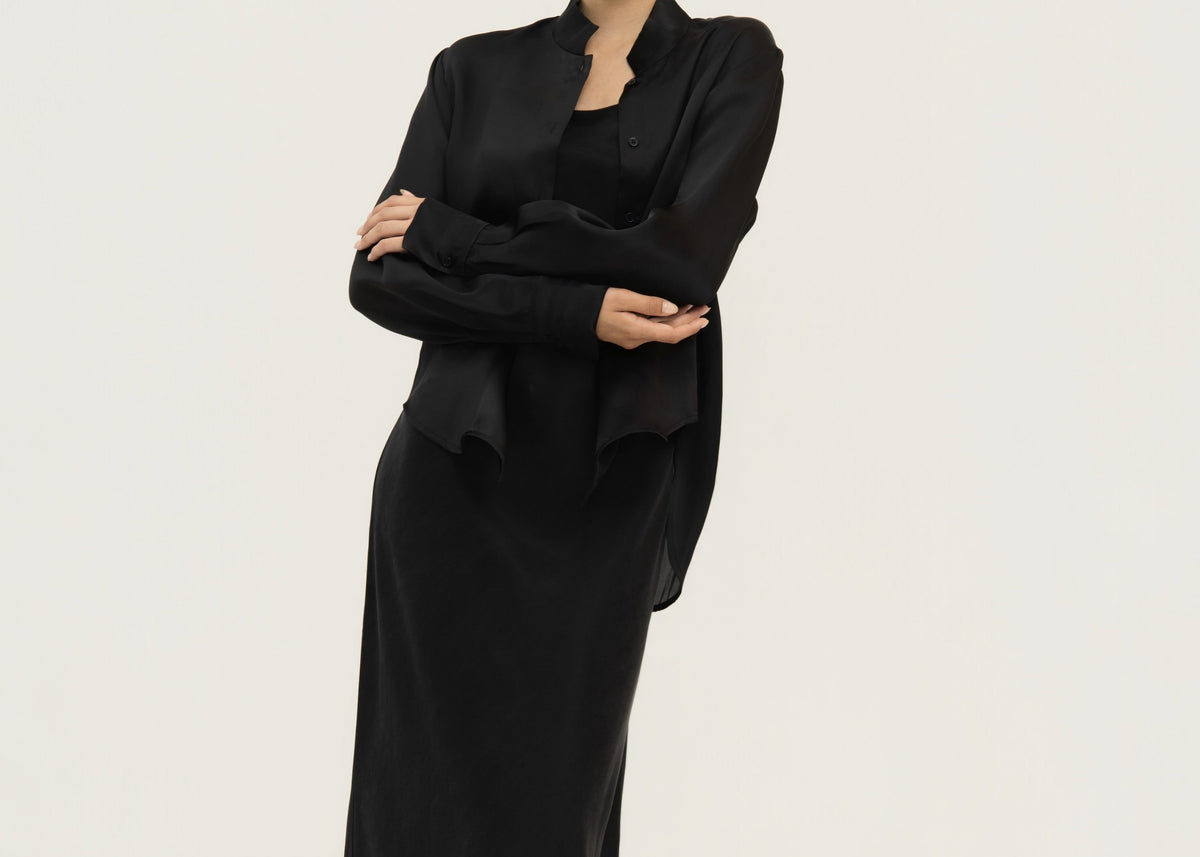 Silk Organza Satin Shirt