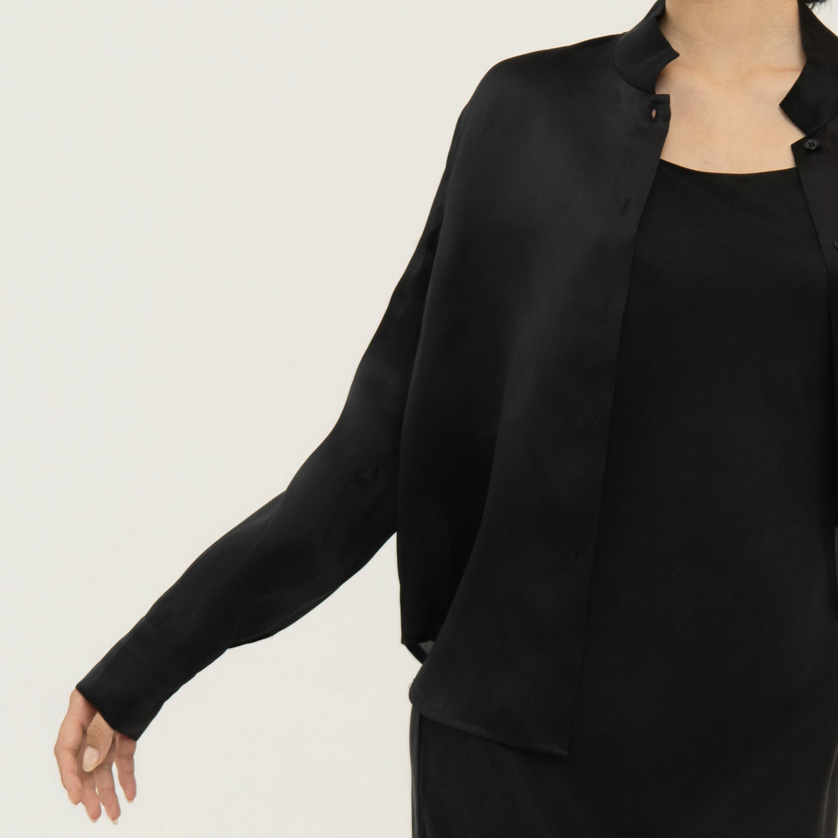 Silk Organza Satin Shirt