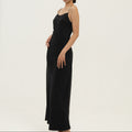 Gambiered Silk Slip Dress