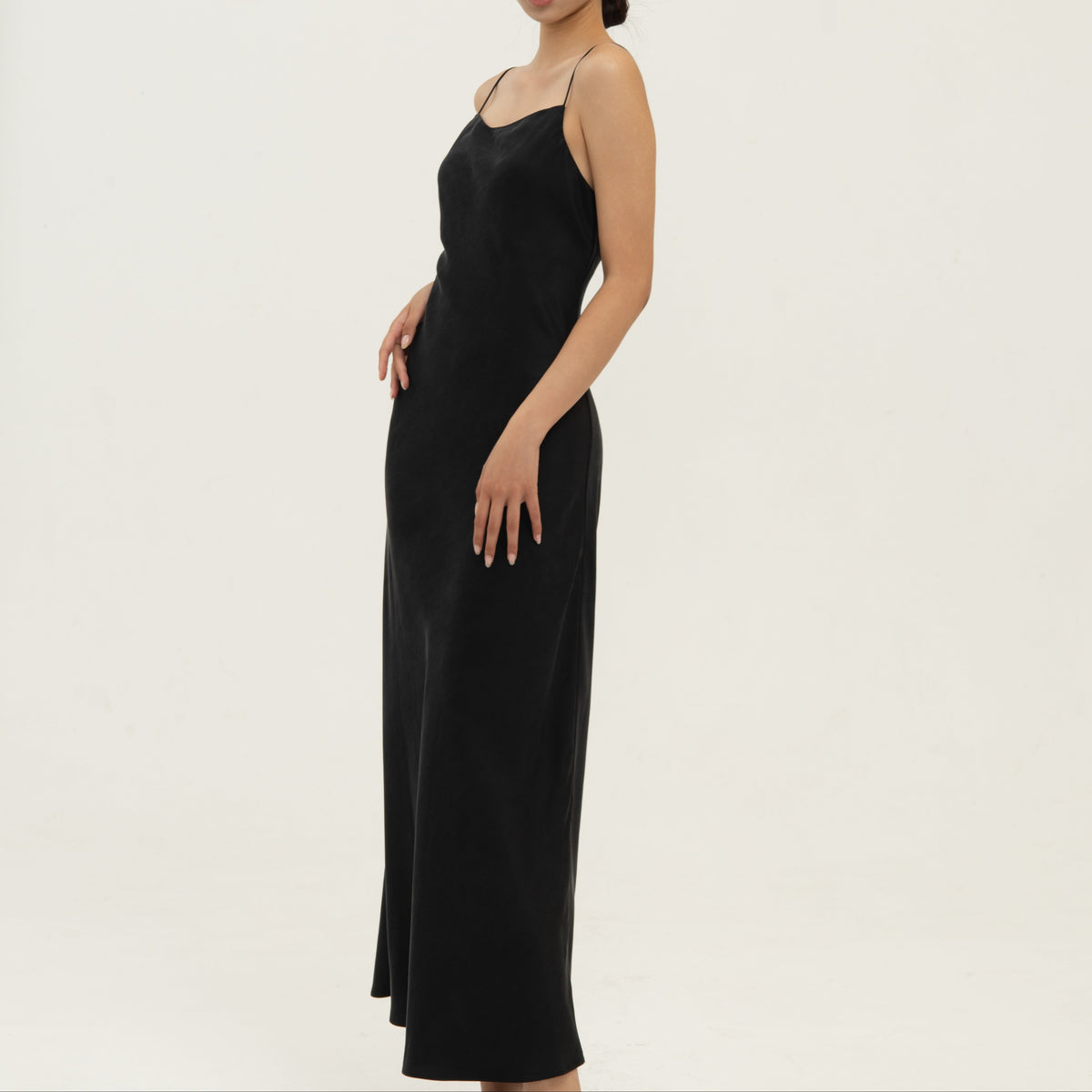 Gambiered Silk Slip Dress