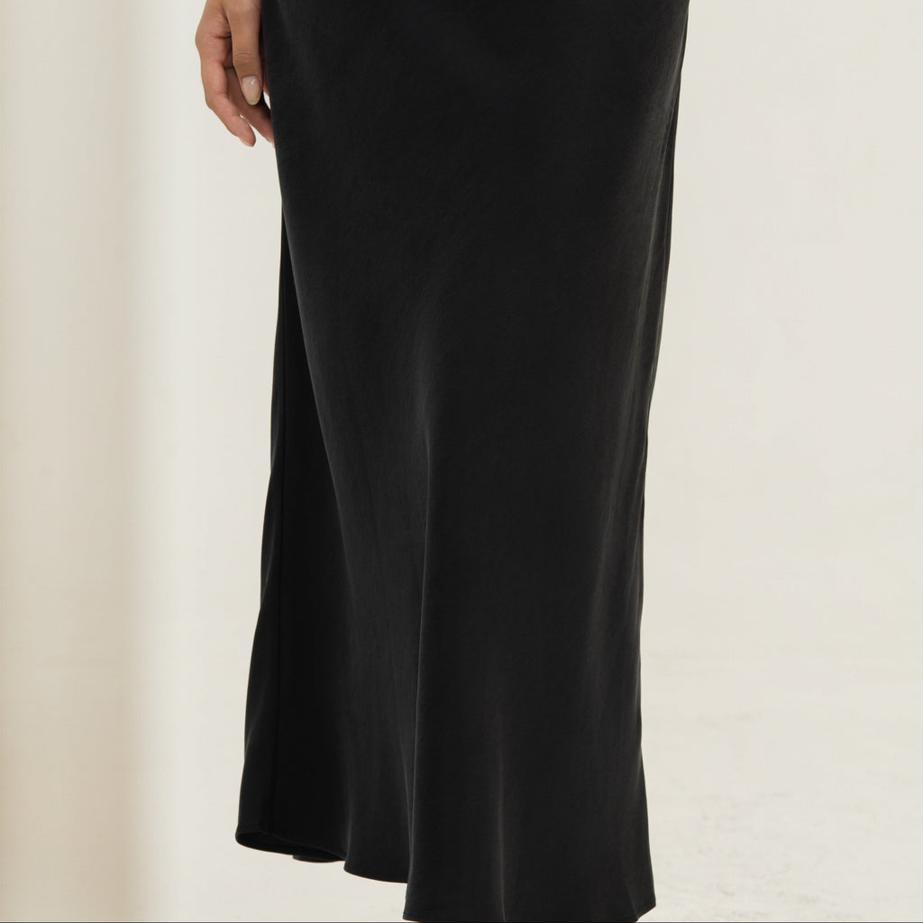 Gambiered Silk Slip Dress