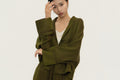 Gambiered Silk Wrap Jacket