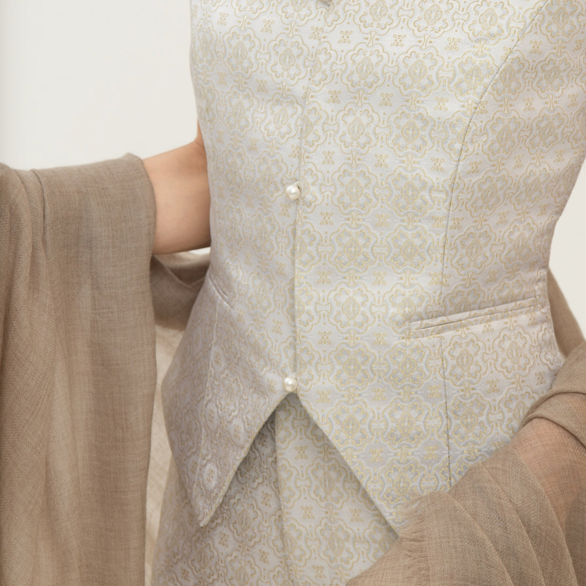Silk Brocade Tailored Set