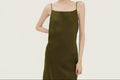 Gambiered Silk Slip Dress