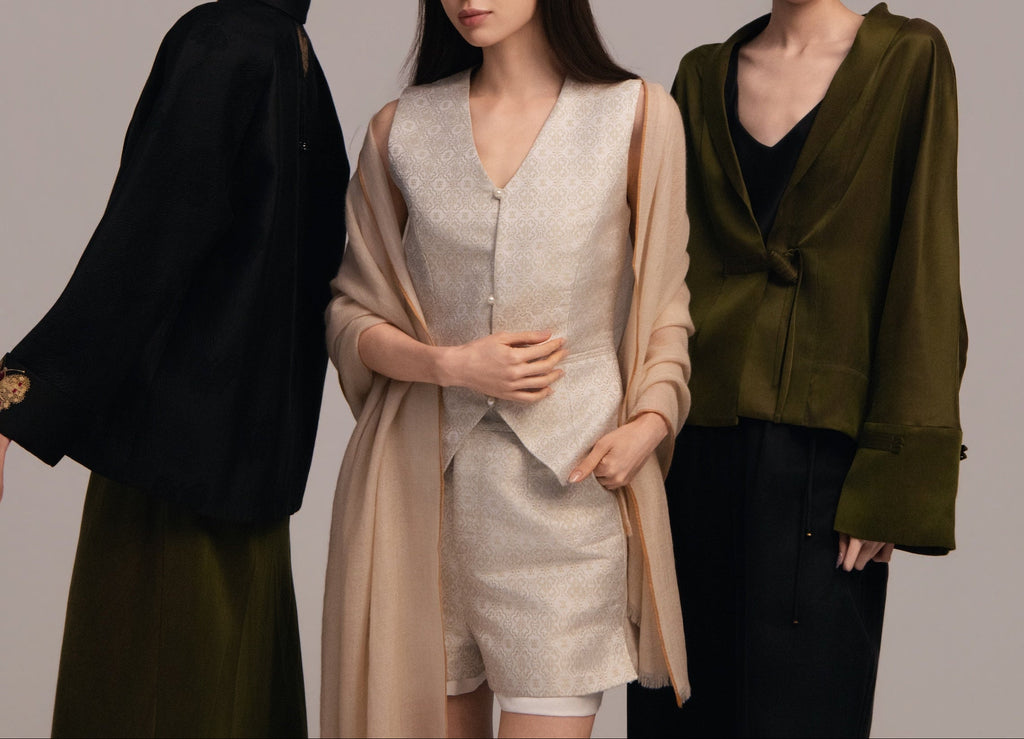 Silk Brocade Tailored Set