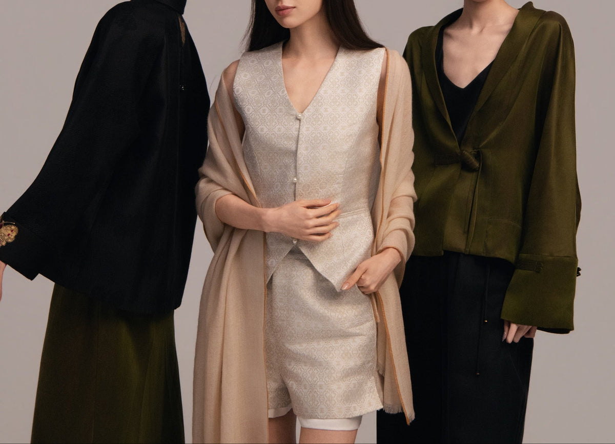 Silk Brocade Tailored Set